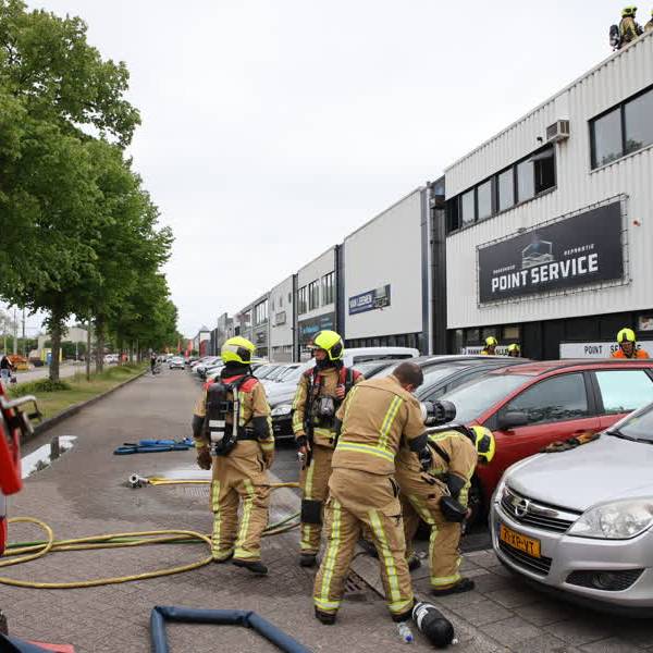 Grote brand autogarage Tanthof-West