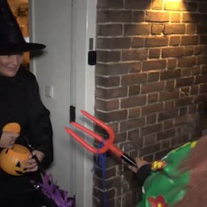 Griezelen in het Sint Olofspark tijdens Halloween