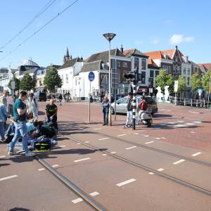 Fietser zwaargewond op de Westvest na val