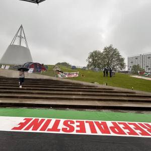 ‘Het tentenkamp bij TU blijft tot banden met Israëlisch instellingen worden verbroken’