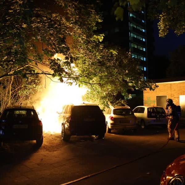 Opnieuw autobranden in Vrijenban, vermoedelijk brandstichting