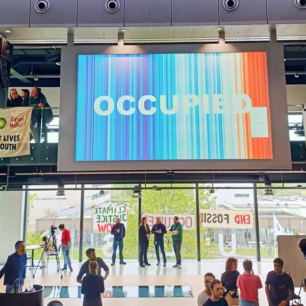 Bezetting in aula TU Delft