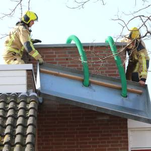 Brandweer Delft druk door storm Evert