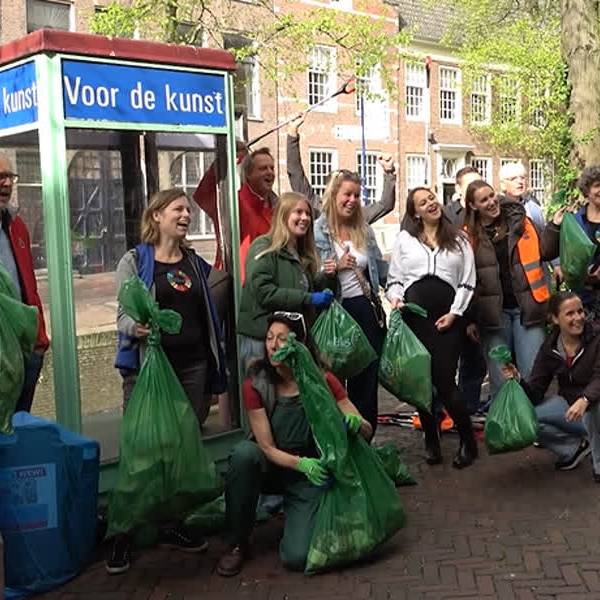 Delft weer een stukje schoner dankzij gezamenlijke schoonmaakactie