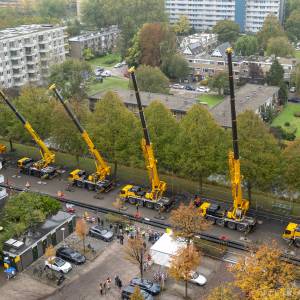 Buis van 180 meter gaat meters diep de grond in voor Delfts warmtenet