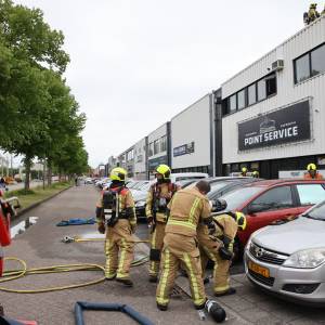 Grote brand autogarage Tanthof-West
