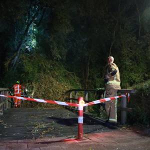 Storm Benjamin veroorzaakt schade in Delft